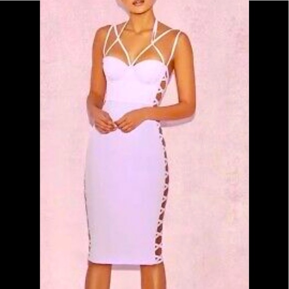 House of CB Lilac Saskia Dress - Picture 1 of 9